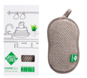 Губка для миття посуду HOME S15 сіра 885821710471 фото
