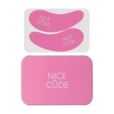 Багаторазові патчі для очей Nice Code, рожеві, у футлярі, 2 шт. 547891 фото