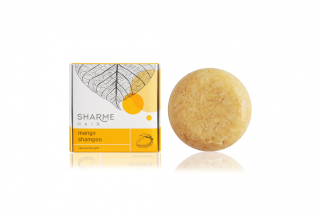 Натуральний твердий кондиціонер Sharme Hair Mango з олією манго, зволожуючий, 50г 164786640461 фото
