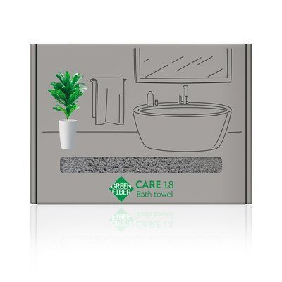 Рушник банний Green Fiber CARE 18, сірий 534534 фото